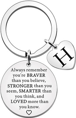 Artisans Crafted Custom Letter Keychain for Her Key Chain
