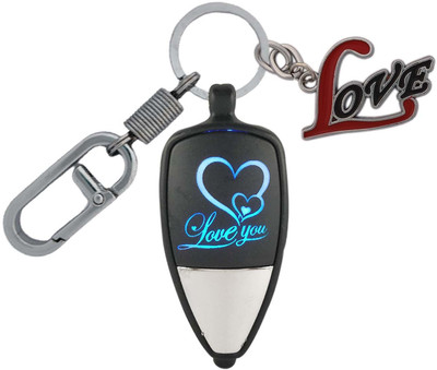 SHOKY LOOKS Multicolor Love You Light High Quality Locking Lock With Love Key Chain