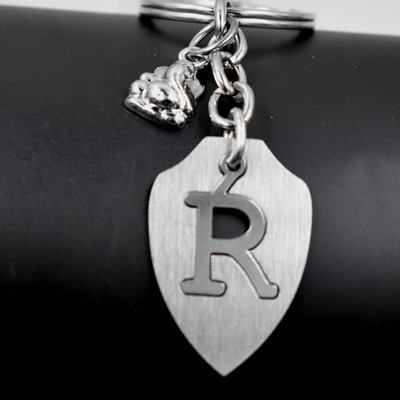 AFH English Alphabet R Letter Lord Ganesh Charms Keychain for Men and Women Key Chain