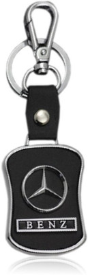 BBG NEW_NCC154 Mercedes Benz Leather Metal Locking Key Chain Key Chain