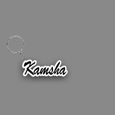 SY Gifts SYG Kamsha Name Keychain White And Black Key Chain