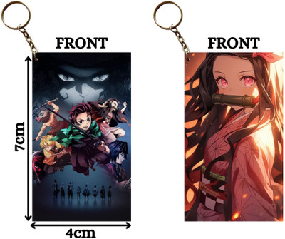 Hariyaali Enterprises LLP Demon Slayer MUZAN WATCHING YOU ALL X NEZUKO Unique Style 2 pcs Combo Key Chain