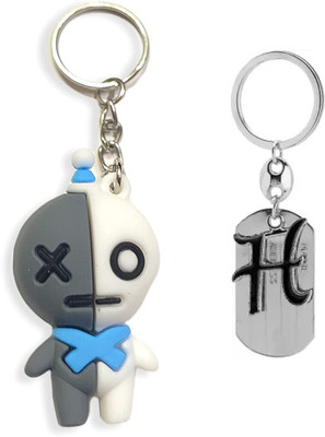 Newview VAN H BLADE ALPHABET BTS Army Characters 3D Rubber Keychain and Keyring Key Chain