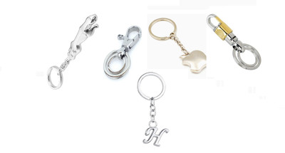 Mundkar 5 Unisex Keychain For Bike & Car & Alphabet -H Key Chain