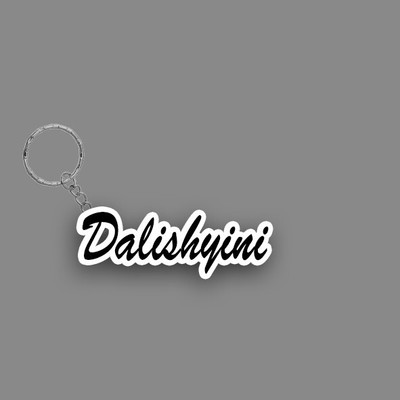 SY Gifts SYG Dalishyini Name Keychain White And Black Key Chain