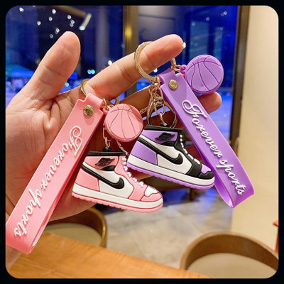 gtrp Keychain-High Quality Cartoon Basketball Shoes PVC Soft Rubber Car Key Chain