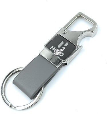 Sbb Novelty Premium Zinc Alloy Hook Locking Heavy Metal ring for Bikes Grey Colour heerro Key Chain