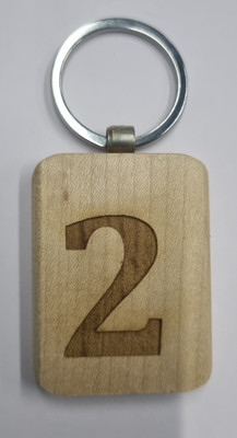 BLESSINGS 2 Number Wooden Key Chain