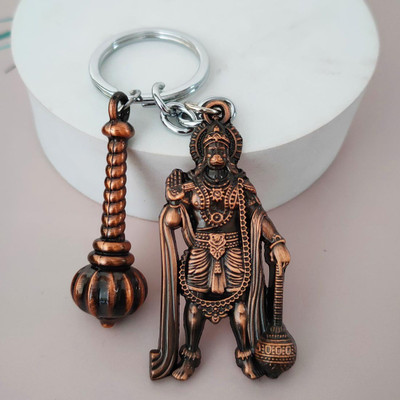 Shiv Jagdamba Religious Lord Pawanputr Bajrangbali Hanuman With Gada Keychain Shivkey2022574 Key Chain