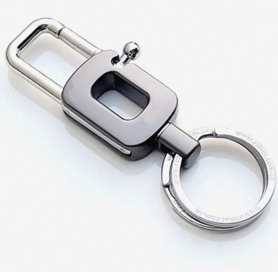 Jdp Novelty Stylish Hook Locking Silver Metal Carabiner Double Ring Metal KeyChain.8026 Key Chain