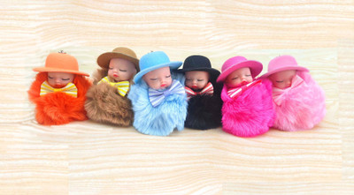 shinde exports hat baby keychain pack of 6 Key Chain