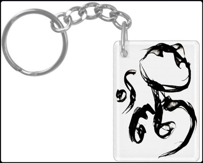 hamsa print world Keychain HPW2607 K51 Key Chain