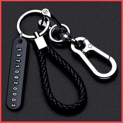 VYATIRANG Anti-Lost For Keys With Phone Number Tag Metal Key Chain Double Pendant Keyring Key Chain