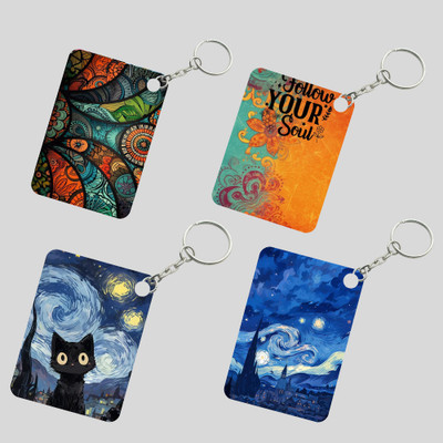 DFLEXPRINTS premium Asthetic Mdf 4keychains Key Chain