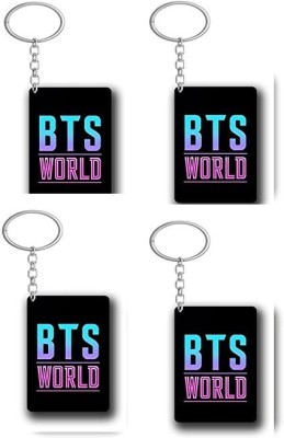 Convay C3 BTS Army Logo Rectangle Shape KeyChain SET 4 Key Chain