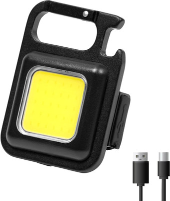 acube mart LED Rechargeable Keychain Flashlight Mini Pocket Light Torch keychain Key Chain