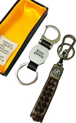 GKM Royal Bike Double Sided stripped hook combo set keychain Key Chain