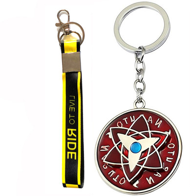 Meeko.com Live to drive and naruto spinning keyring for men and women Key Chain
