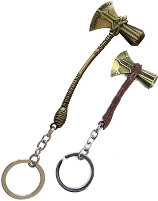 NSV Pack Of 2 Thor Stormbreaker Axe Keyring Key Chain