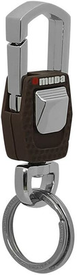 LAVITRA Stylish Hook Locking brown metal Carabiner Double Ring Hook Metal Key Chain Key Chain