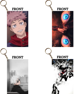 Hariyaali Enterprises LLP Jujutsu Kaisen ITADORI GOJO EYES Unique Style 4 pcs ComboAND GETO Key Chain