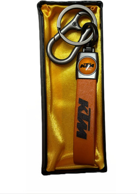 nuira Unique and stylish Long Leather Finish Keyring Compatible with DUKE Bike Key Chain