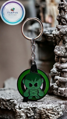 FabPak Luxurious and Premium Spinning/Rotating Metal Hulk Keychain & Key ring Key Chain
