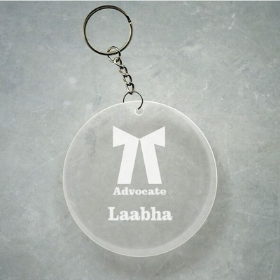 SY Gifts Advocate Logo Desigh With Laabha Name Key Chain