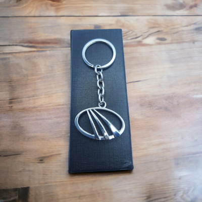 WHITE POPCORN MahindraLogo silver metal Keychain made up of high quality metal Key Chain Key Chain