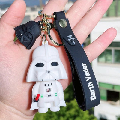 Mubco Star Wars Darth Vader 3D Keychain | Strap Charm & Hook | Cartoon Model Toys Gift Key Chain