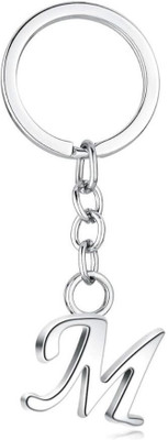 SHRI JI Stylish Letter Alphabet Initial M Letter Key Ring Key Chain