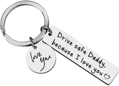 Dattatreya Collection Drive safe Keyring Customized Gift For Father Key Chain