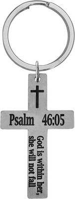 Shiv Jagdamba God Is Within Her She Will Not Fall (Psalm 46.05) Keychain LSK220174 Key Chain