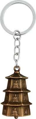ANIKRAFT Bronze Temple Bell Keychain | Tibetan Bell Guardian Bell| Antique Temple Bell Key Chain