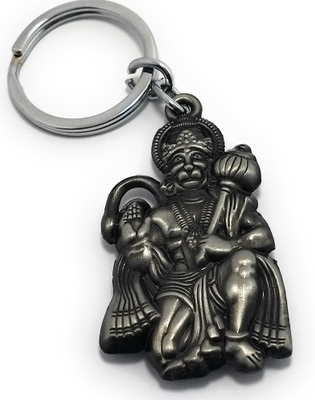 High Choice Lord Hanuman Bajrangbali Double Sided Metal Key Chain