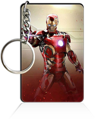 Party Gift Printed Wooden Rectangle Hero key ring Keychain PGRQ255KY (42) Key Chain