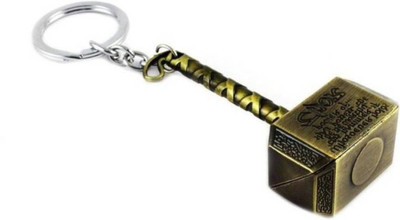 gtrp key Chain-key-BREEL-Superhero-Thor-Hammer-Gold Key Chain