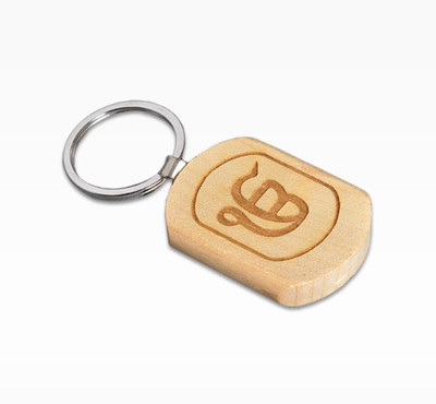 DASHMESH KC-WOOD-LOGO-01 Key Chain
