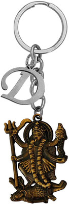 Newview Mahakali Letter Alphabet D Metal Keychain For Men And Women Key Chain