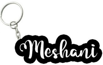 SY Gifts Meshani Black White Name Keychain Key Chain