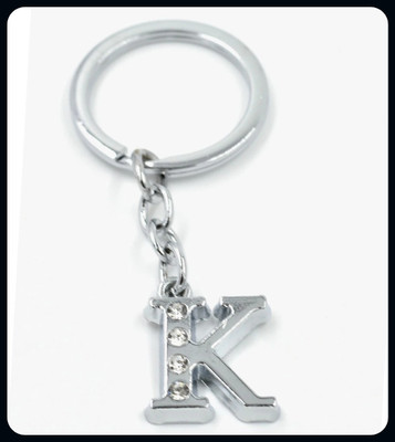 Meeko.com Alphabet K Metal Key Chain For Unisex with attractive Diamond-A Key Chain