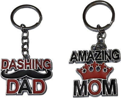 MORELL N-DASHING DAD KEYCHAIN AND AMAZING MOM KEYCHAIN Key Chain