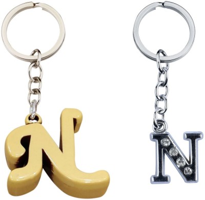 BLESSINGS Set Of 2 N Letter Key Chain