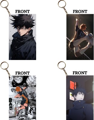 Hariyaali Enterprises LLP MEGUMI FURIOUS × HINATA MANGA SHOTS Unique Style 4 pcs Combo Key Chain