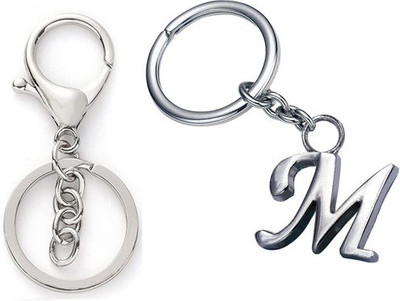 Newview M Alphabet chain Hook Keyring Keychain for Bike Car House Office Home Key Chain Key Chain