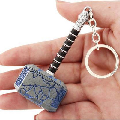 thor Shattered Hammer Keychain Metal Keyring for Bike, Car & Men | Marvel Collectible Key Chain