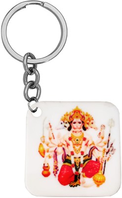 M Men Style Religious Ram Bhakta Lord Panchamukhi Hanuman Polymer Keychain SKeyP103 Key Chain