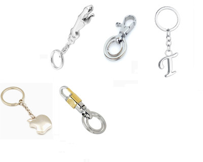 Mundkar 5 Unisex Keychain For Bike & Car & Alphabet -T Key Chain