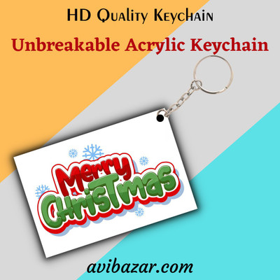 Avi enterprise Christmas Keychain Best Merry Christmas Design Printed Keychain ( Christ01 ) Key Chain