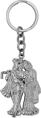 M Men Style Religious Lord Shri Radha Krishna Keychain SKey2022321 Key Chain